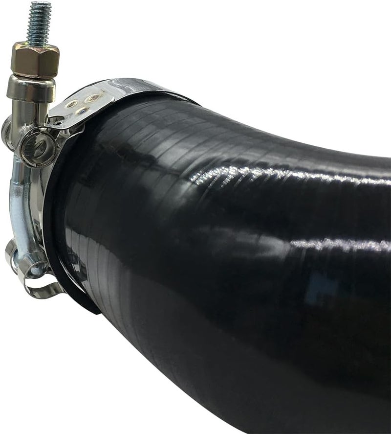 YSIL 4" 90 Degree Elbow Silicone Coupler Hose 4-Ply Reinforced Turbo Intercooler Intake Piping with T-Bolt Clamps 5MM Thickness - Image 5